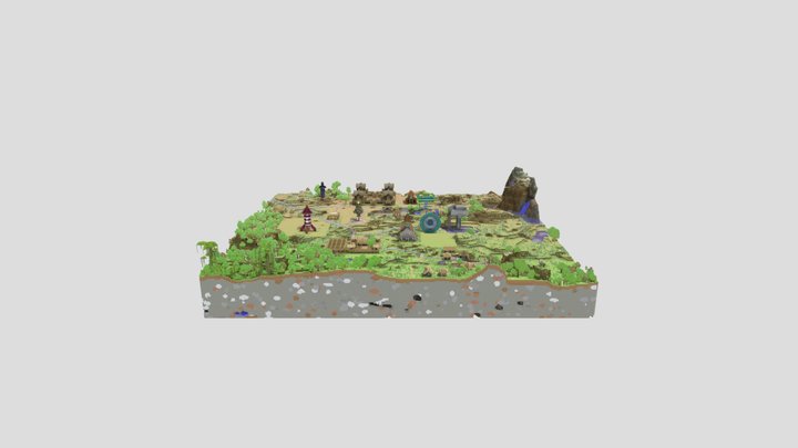 Gamercraft base World 3D Model