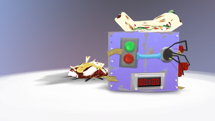 Taco-2-Nacho Bomb 3D Model