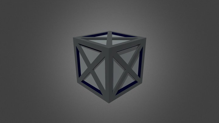 Metal Cube 3D Model