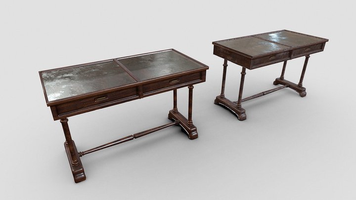 Victorian display desks 3D Model