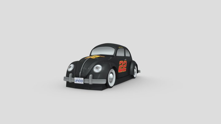1954 Volkswagen Beetle (Apr 14) 3D Model