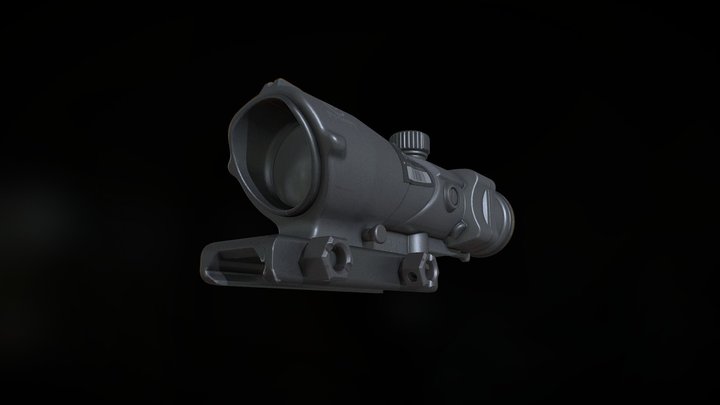 Solozero Bullseye Optic | CoD:MWII 3D Model
