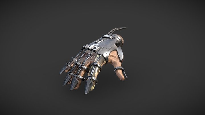 Military Exoskeleton Glove 3D Model