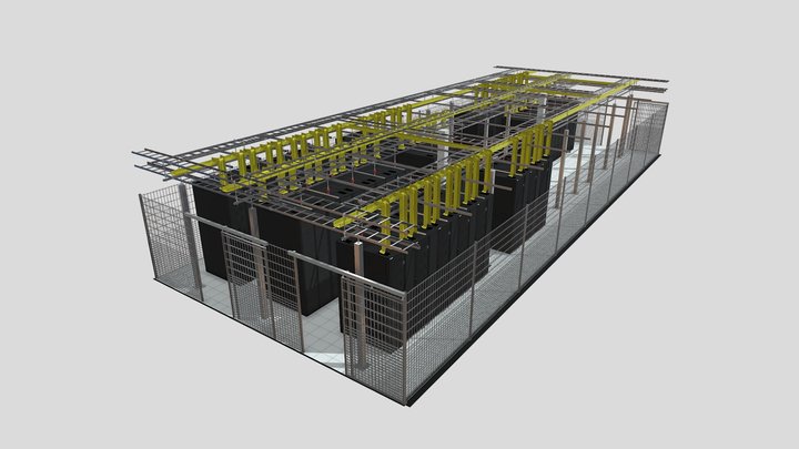 Telecommunications cage 3D Model
