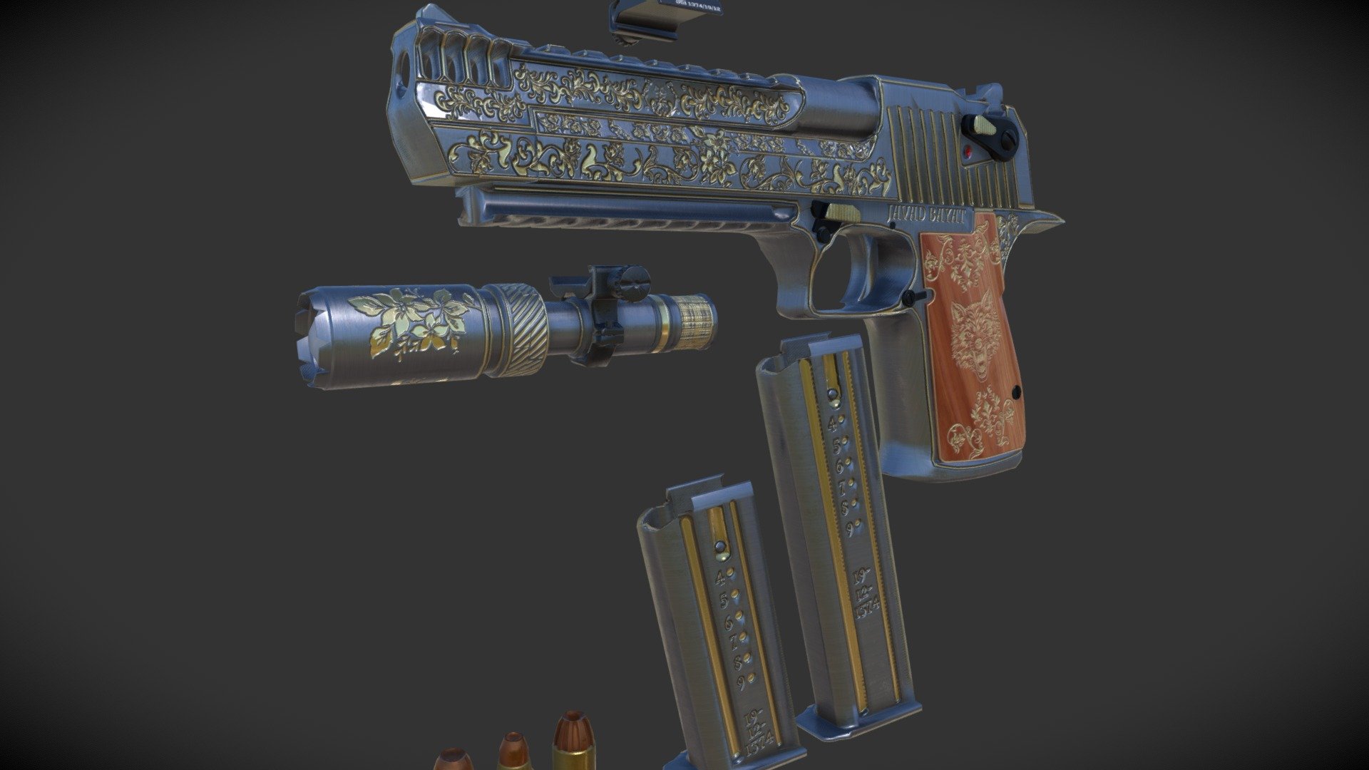 golden desert eagle