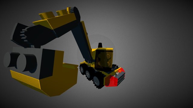 Lego Excavator 3D Model
