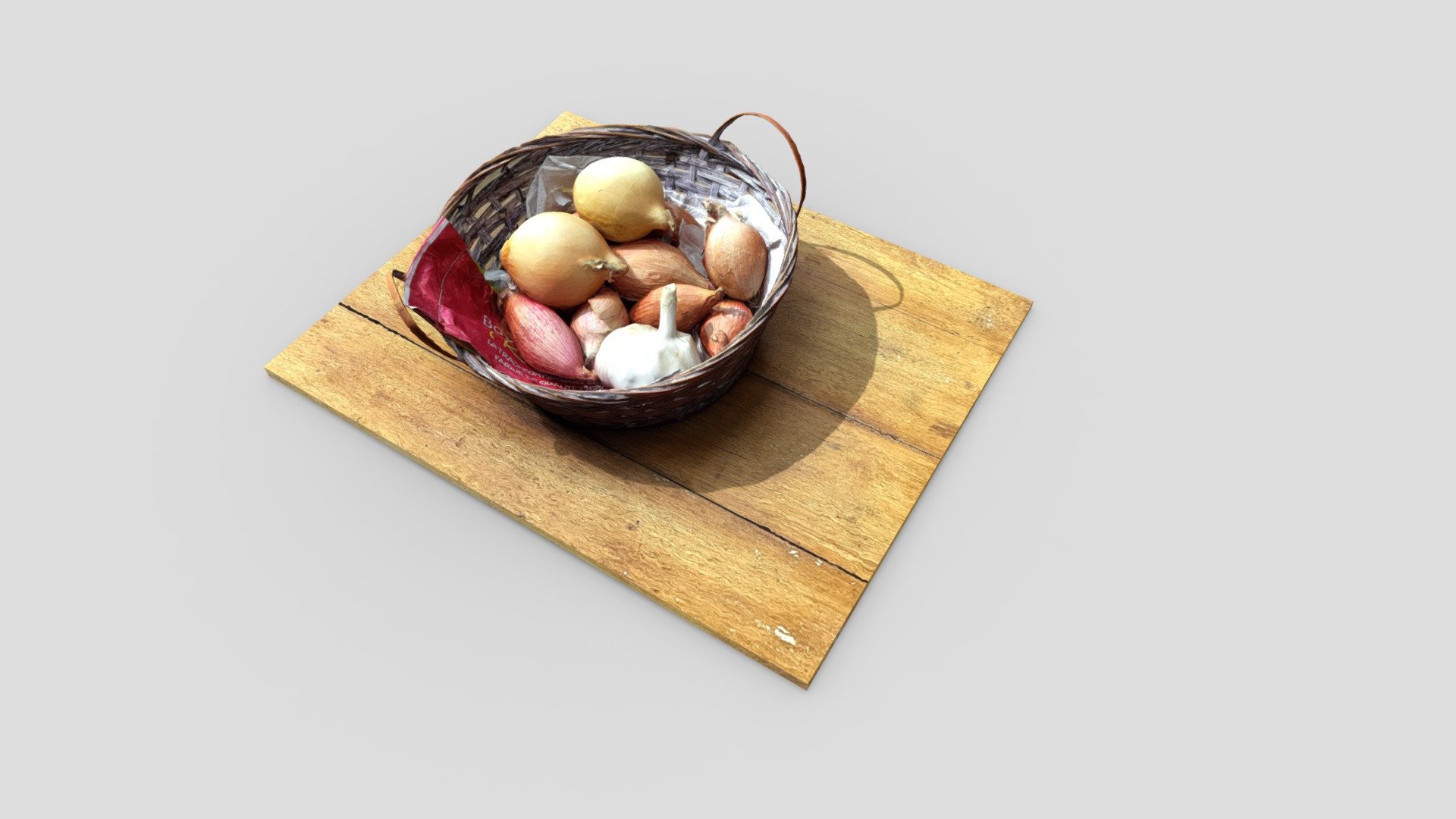 Onions and Garlic Basket Blender Reworked Download Free 3D model by