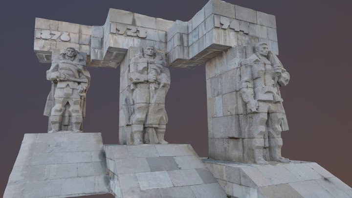 Warriors Statue 3D Model