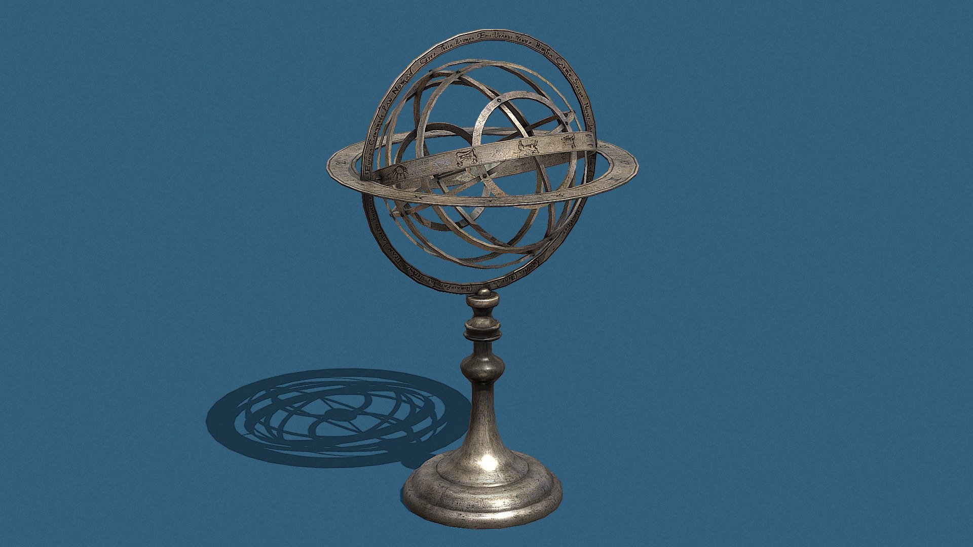 Armillary sphere 3D Model - 3D model by ƚᴎɘbiɿT (@xtrident) [557a546 ...