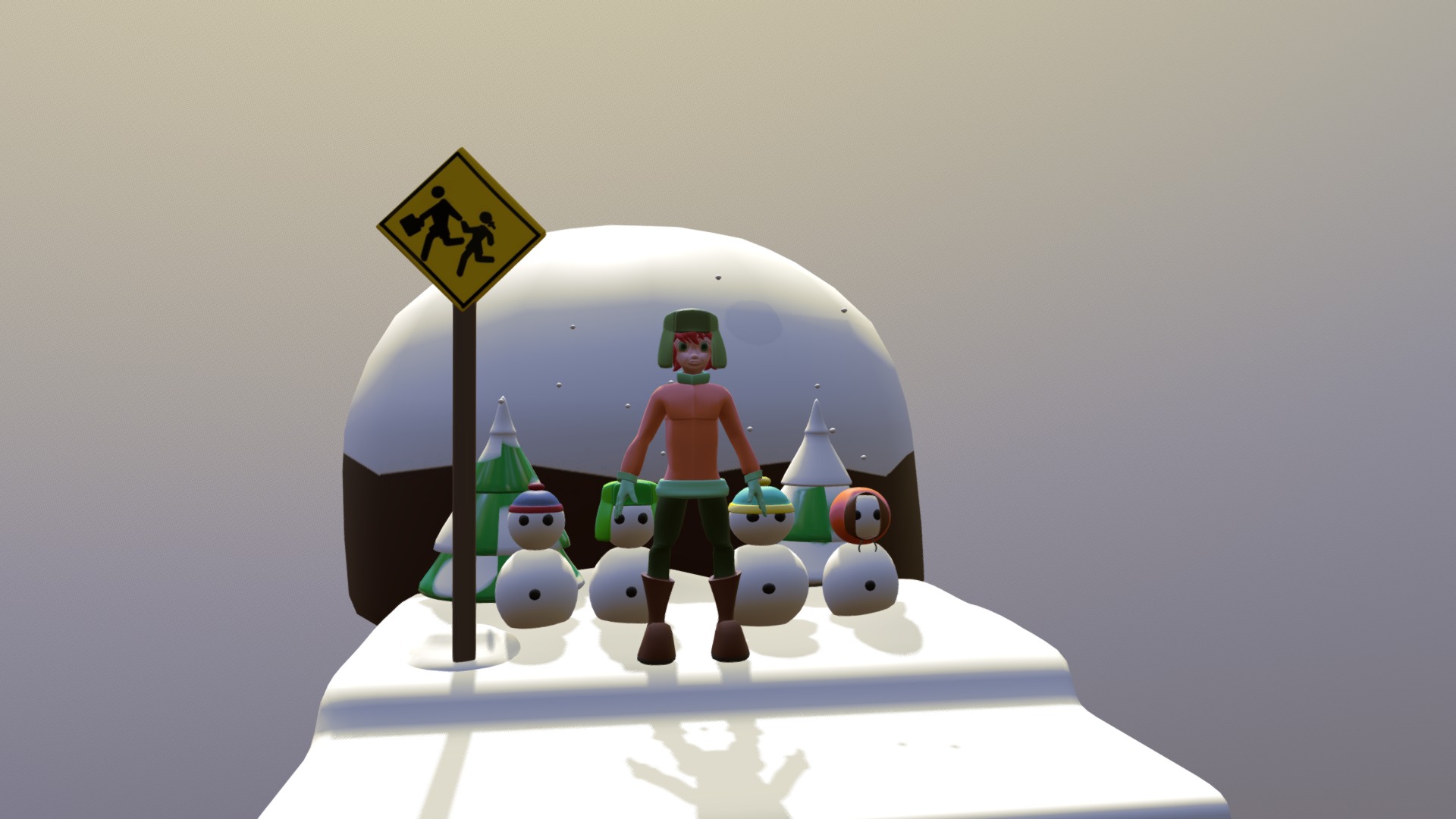 Kyle_3DModel_SouthPark - 3D model by Annet_Flores [557a79a] - Sketchfab