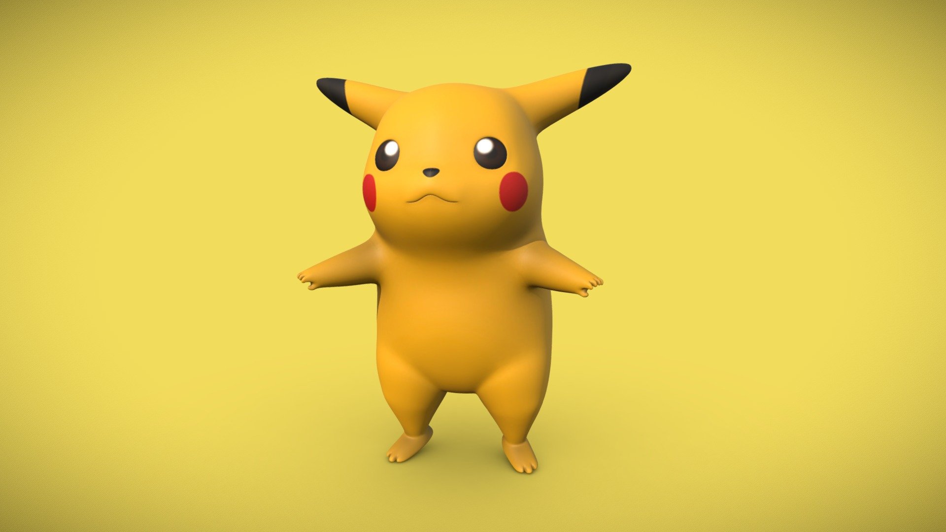 Pikachu - Buy Royalty Free 3D model by Andy Cuccaro (@andycuccaro