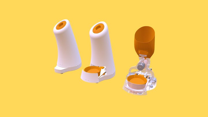 Cat Feeder 3D Model