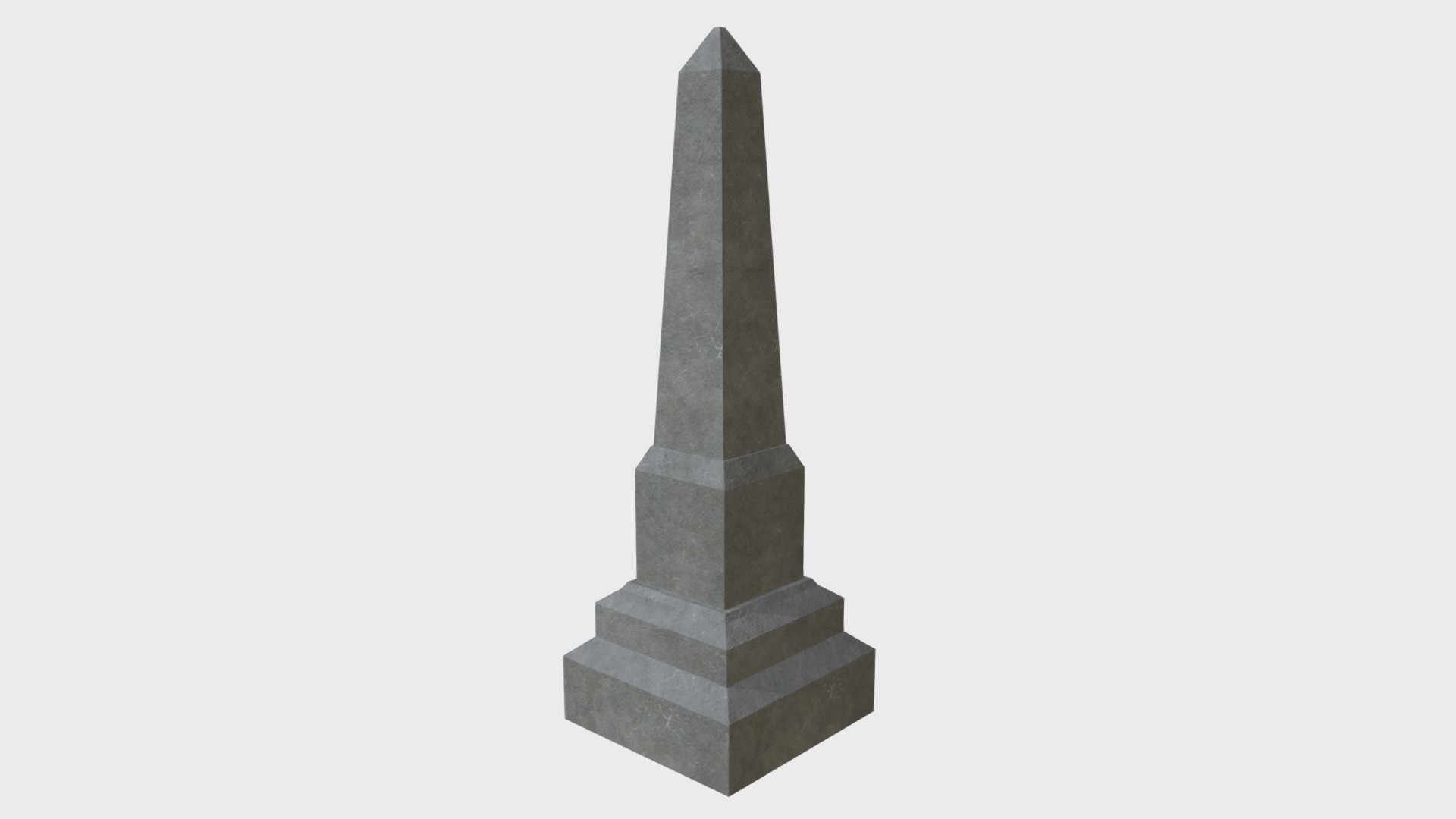 3D model Obelisk gravestone - This is a 3D model of the Obelisk gravestone. The 3D model is about shape.