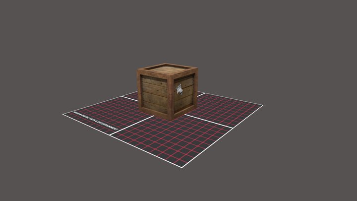 Crate 3D Model