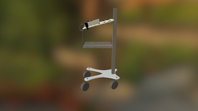 Medicoservice Trolley 3D Model