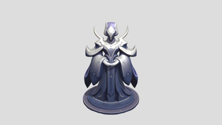 Armored medieval knight statue 3D Model