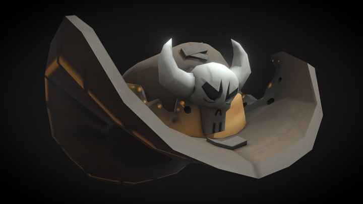 Low Poly Cowboy Hat 3D Model