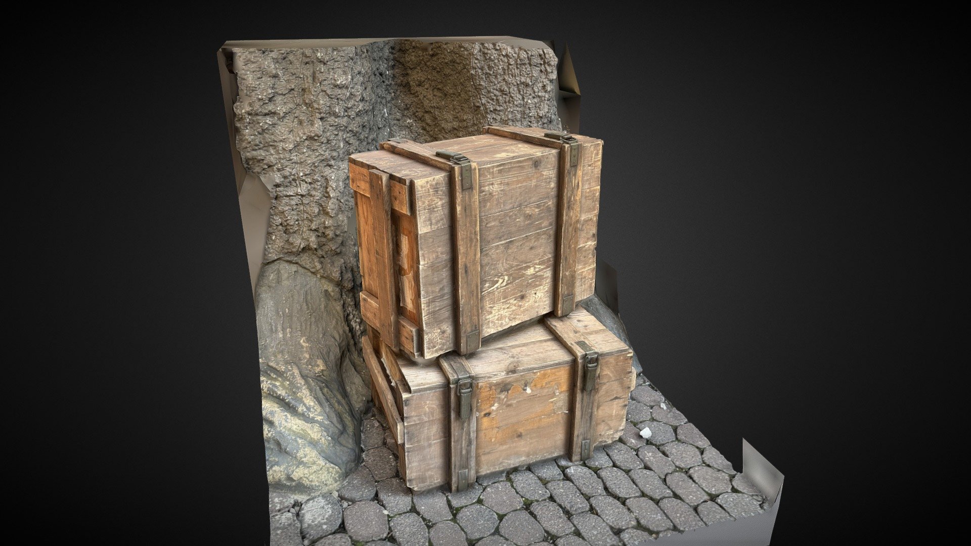 Stack of 2 wood boxes - 3D model by DAC Photoscan (@DACPhotoscans ...