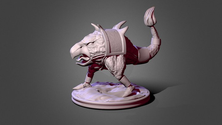 Cockatrice ( Chicken Leg ) -Golden Axe 3D Model