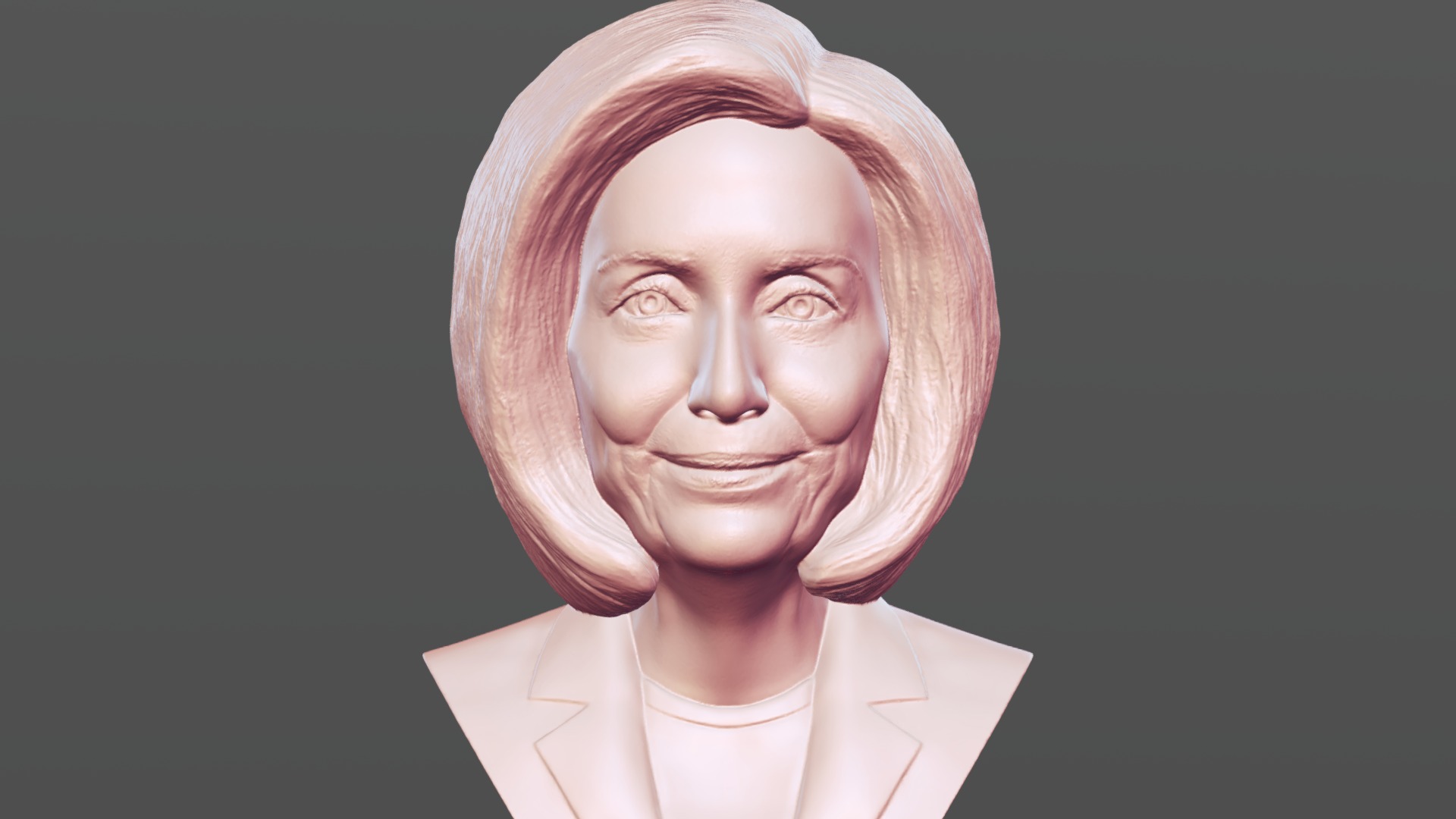3D model Nancy Pelosi bust for 3D printing