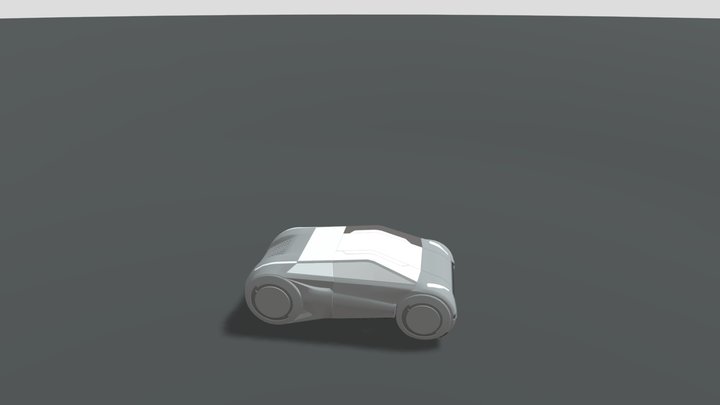 Sci-fi car Free 3D model 3D Model