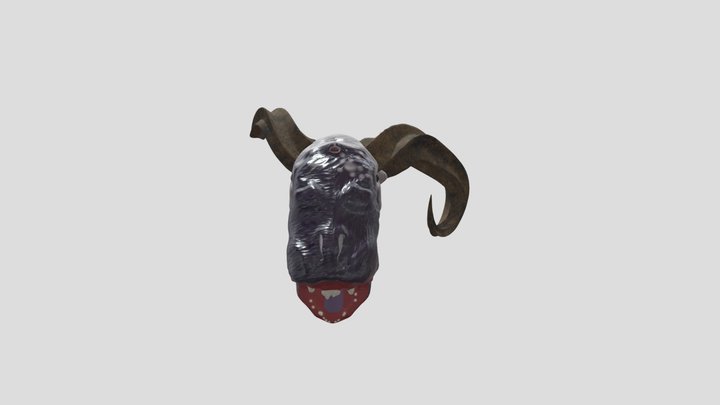 The Witcher Fiend Bust 3D Model