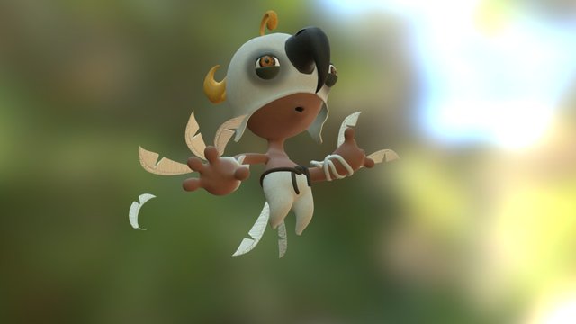 Cockatoo King 3D Model