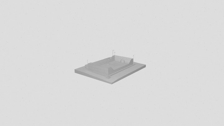 QUADRA TESTE 3D Model