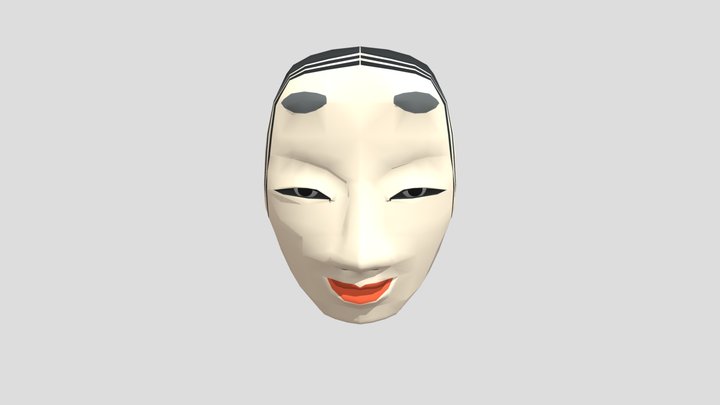 日本の能面。 3D Model