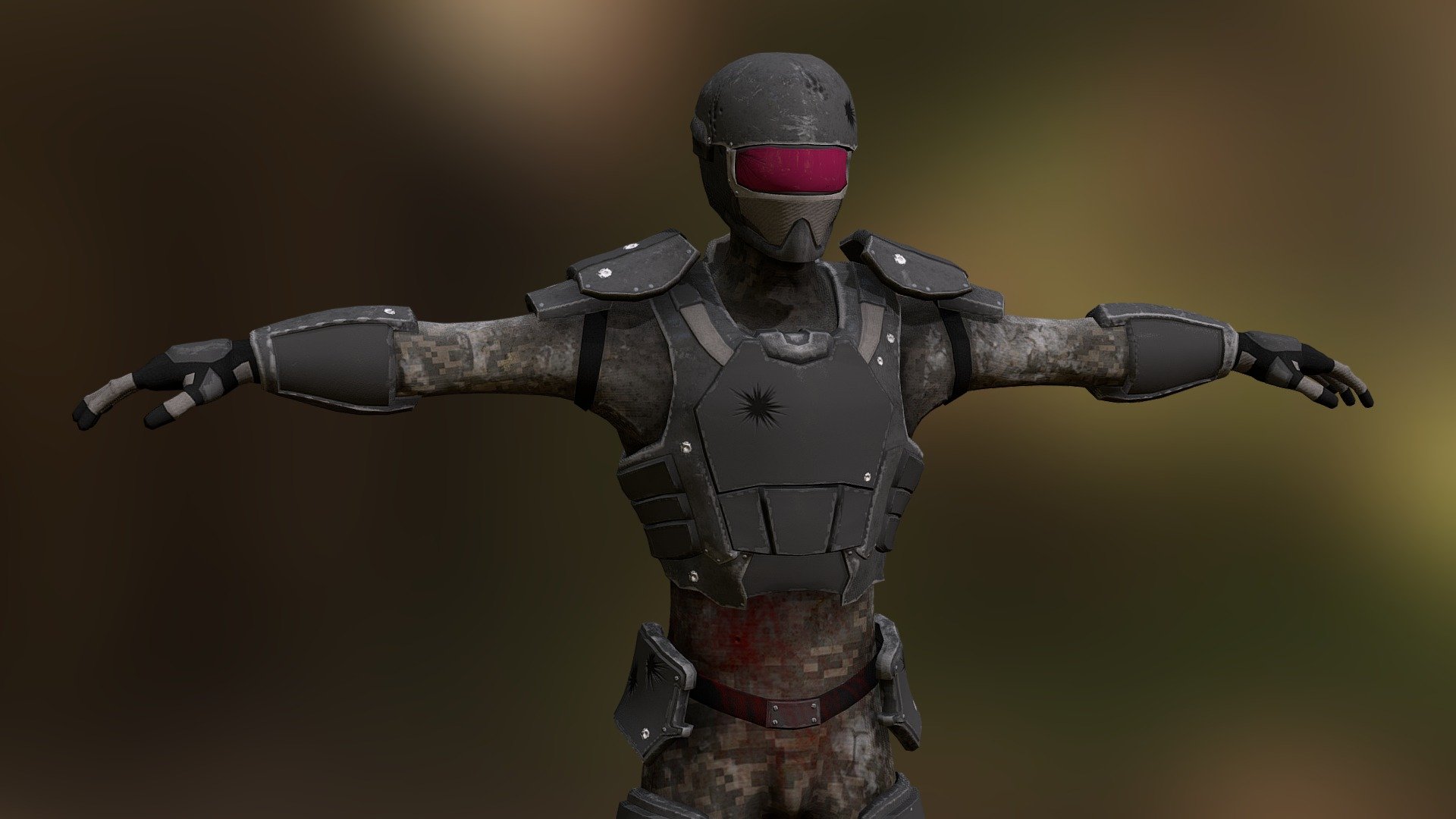 Armored Soldier - 3D model by DeaverZachary [5586b6b] - Sketchfab