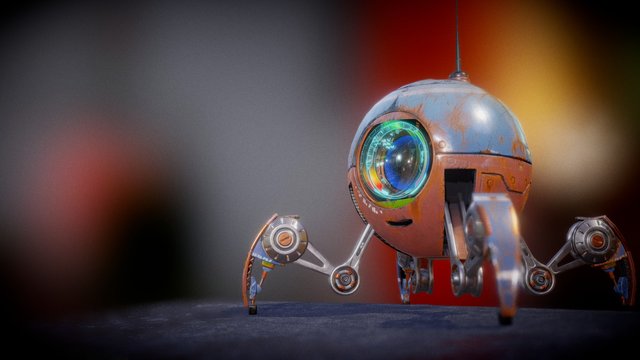 Little Robot Dude 3D Model
