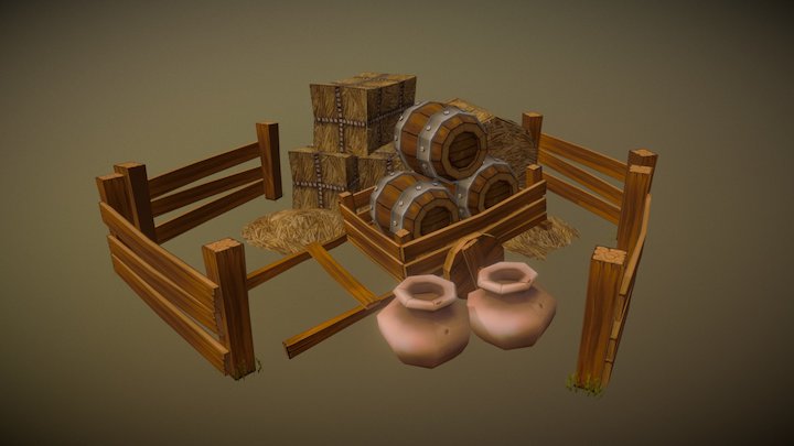 A Peasant's Office 3D Model