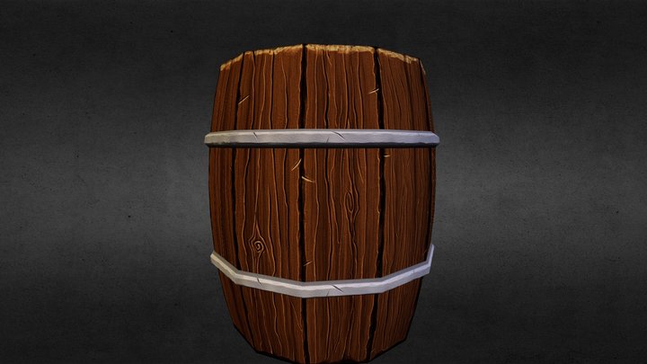 Wooden_Barrel 3D Model