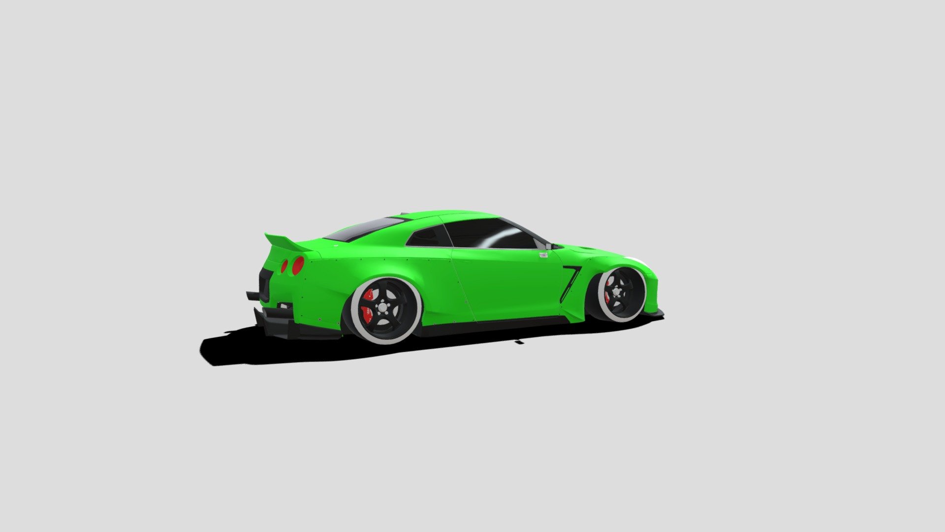 GTR Liberty Walk Green 2017 - Download Free 3D model by David_Holiday ...