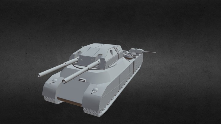 Landkreuzer P1000 Ratte 3D Model