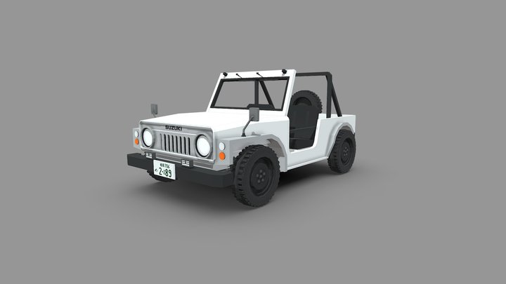 Suzuki Jimny 55/SJ10 (Minecraft) 3D Model