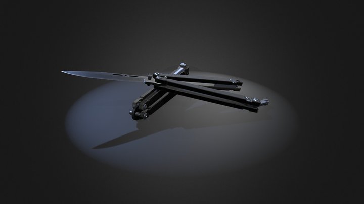 Bear OPS Butterfly Knife 3D Model