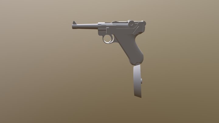 Luger P08 3D Model