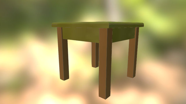 Petit tabouret à l'Établisienne 3D Model