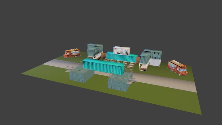 The Fort - Firefly Music Festival 3D Model