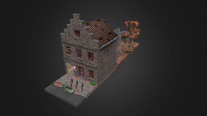 DAE Rowhomes retake – Ghent 3D Model