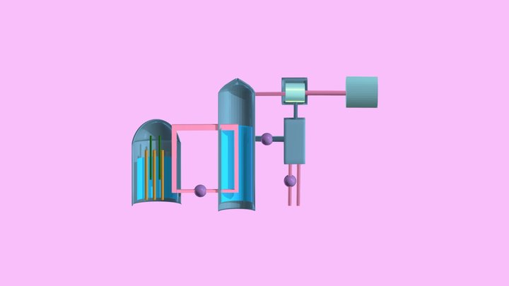 nuclear reactor 3D Model