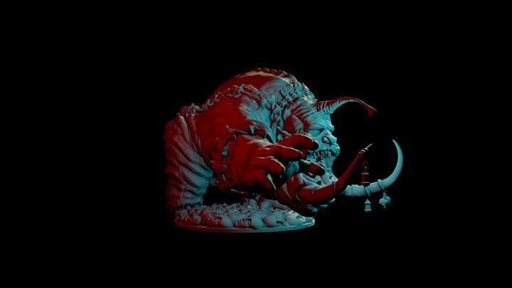 Ancient Gorm Kingdom Death 3D Model