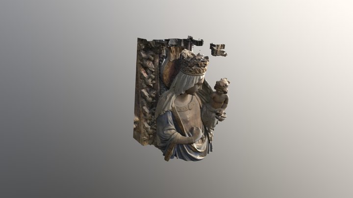 Virgen Santa María 3D Model