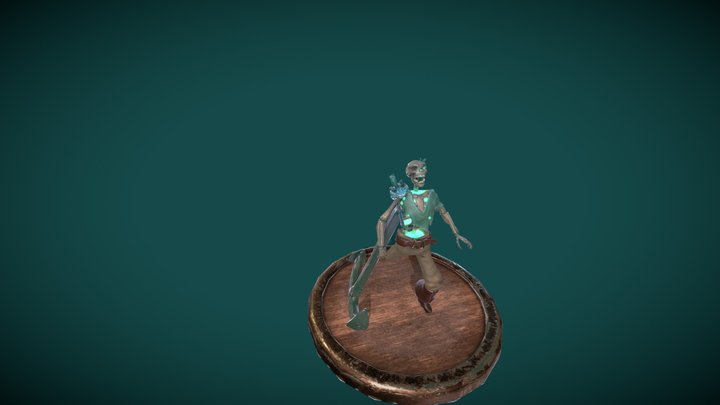 Anchor Skeleton Pirate 3D Model
