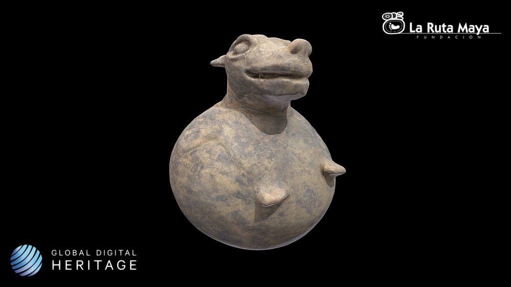 Globular Zoomorphic Effigy Vessel (Canine)