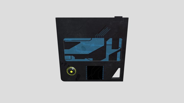 Scifi Chip Board 3D Model
