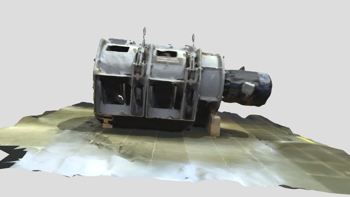 Bergwerk Winch 3D Model