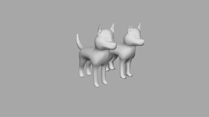 Husky puppy model 3D Model