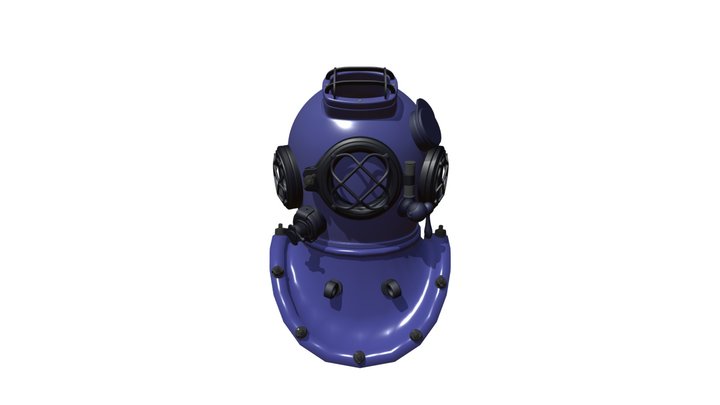Diving Helmet Study 3D Model